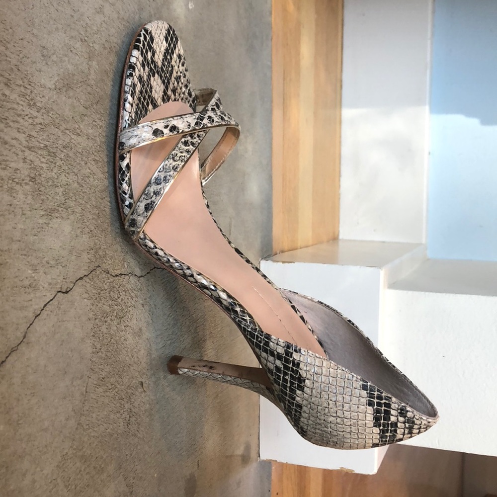 Aerin snakeskin high heels